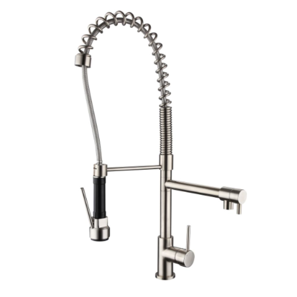 halo spring multi function kitchen mixer, pvd brushed nickel