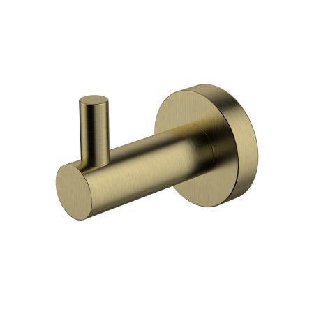 mirage single robe hook, pvc brushed bronze