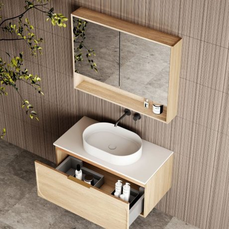cicero shaving cabinet 0900mm, oak