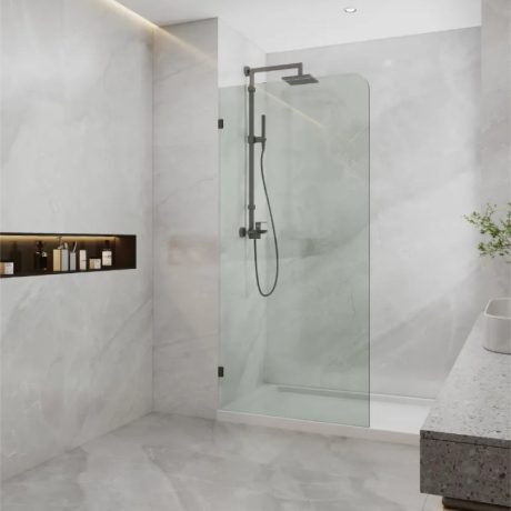 Curved Corner Single Panel Shower