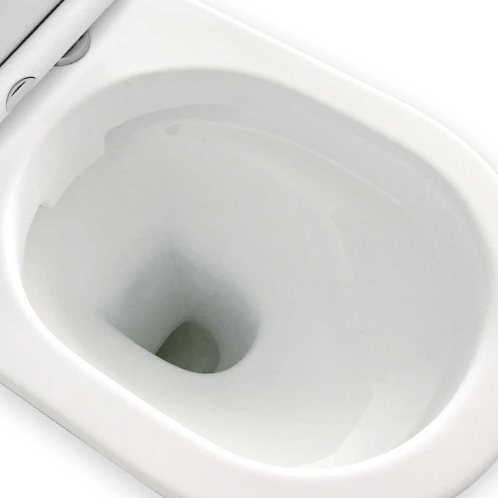 delta back to wall toilet suite, gloss white p trap