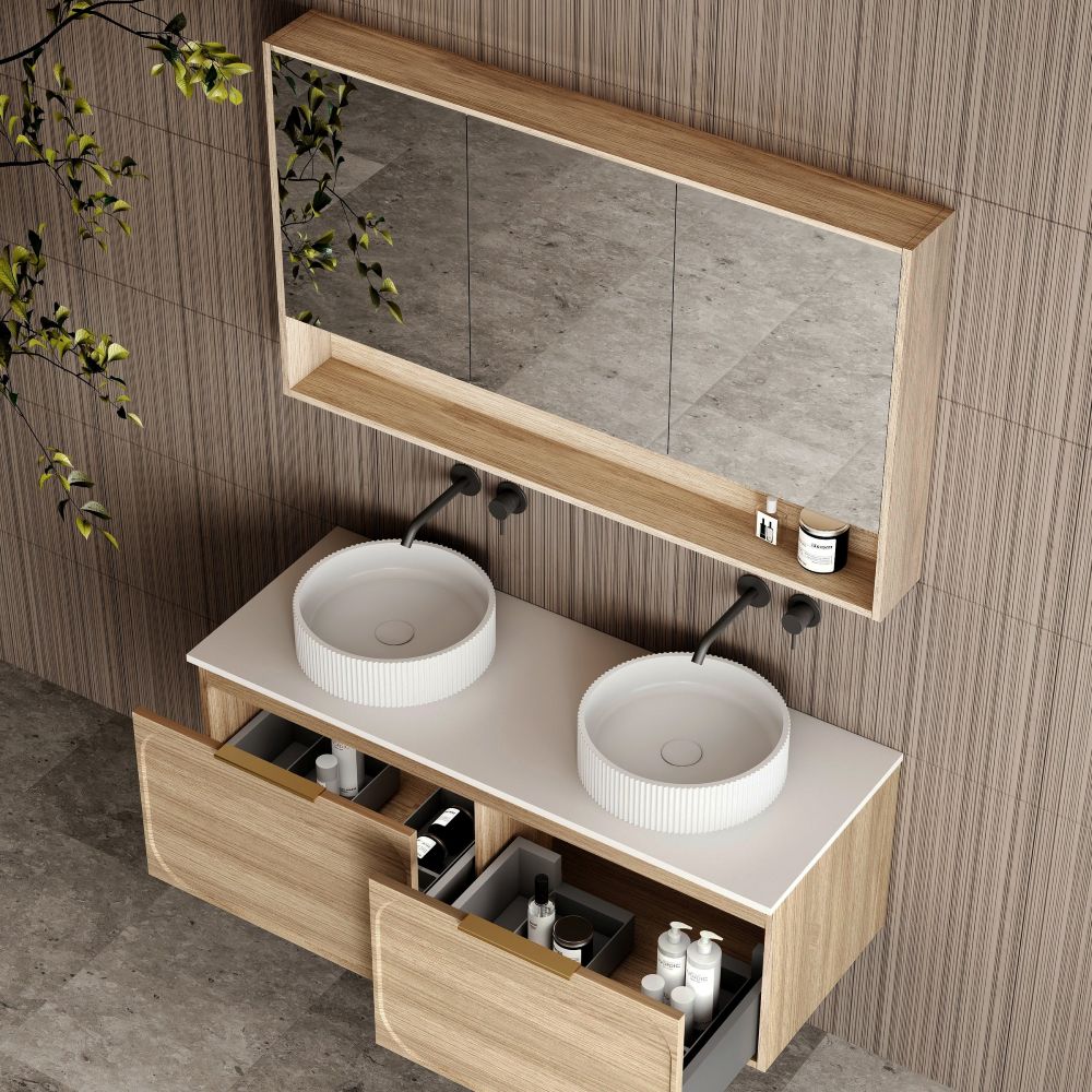 cicero shaving cabinet 1200mm, oak