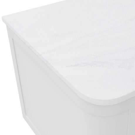cloudburst solid surface top, curved full depth, 1500mm