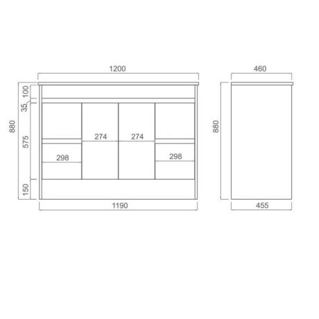 classic pvc floor mount single basin vanity 1200mm, vanity top