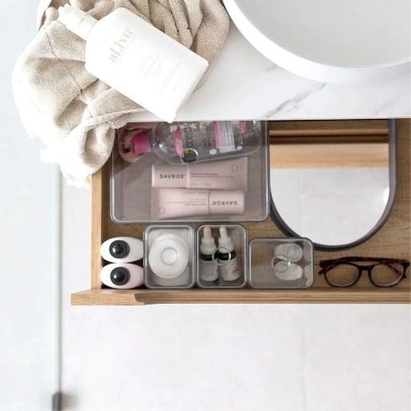 byron 0750mm natural oak wall hung vanity cabinet only