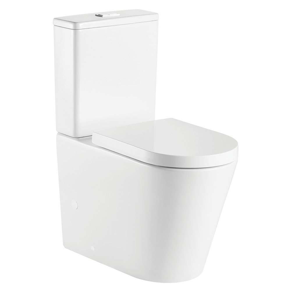 kaya tornado flush back to wall toilet suite, gloss white