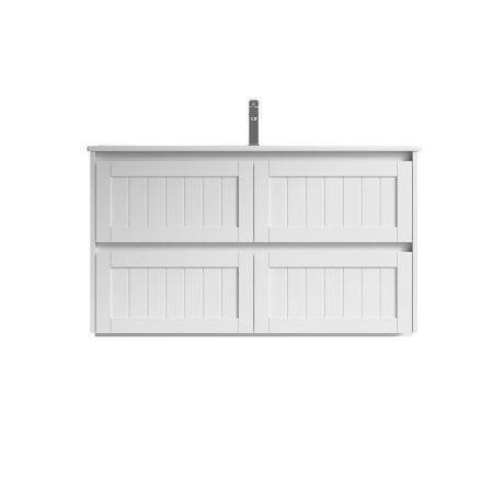 armonia wall mount vanity 1200mm single basin cabinet only, gloss white
