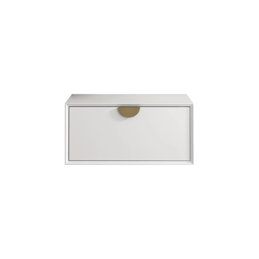 moonlight satin white wall hung cabinet 0600mm