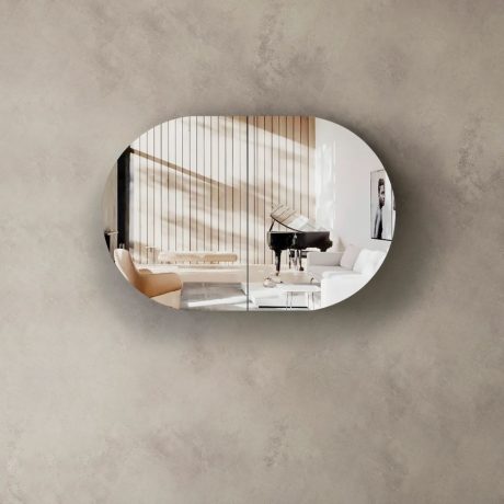 bondi shaving cabinet, natural oak 900x600mm