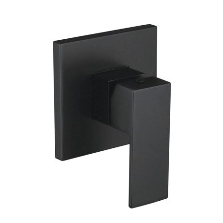 bsm square shower mixer, matte black