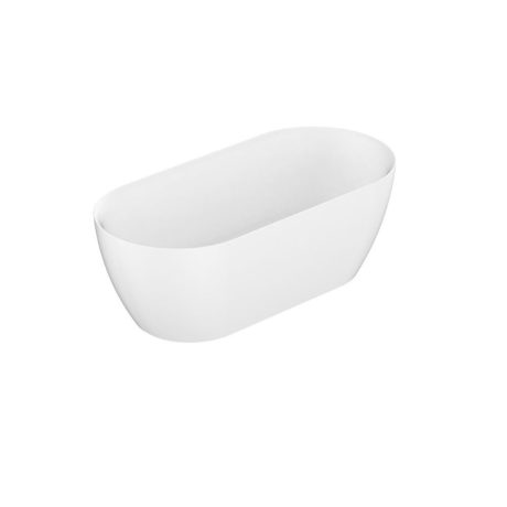 glacier freestanding bath, gloss white 1500mm