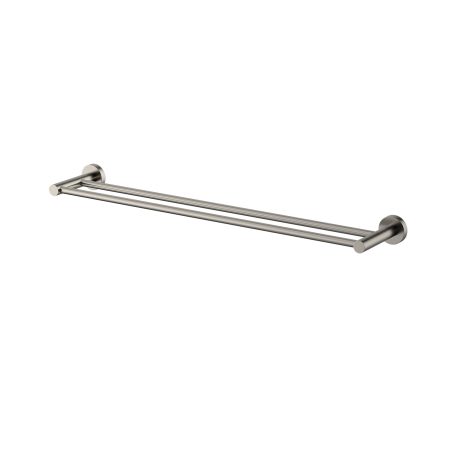 mirage double towel rail 600mm, pvd brushed nickel
