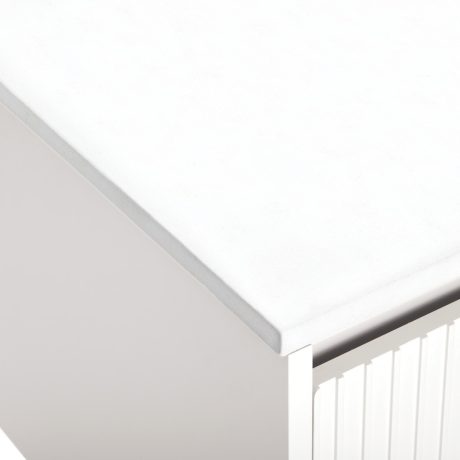 fienza crystal pure silica free stone vanity benchtop, rectangular ensuite depth 0600mm