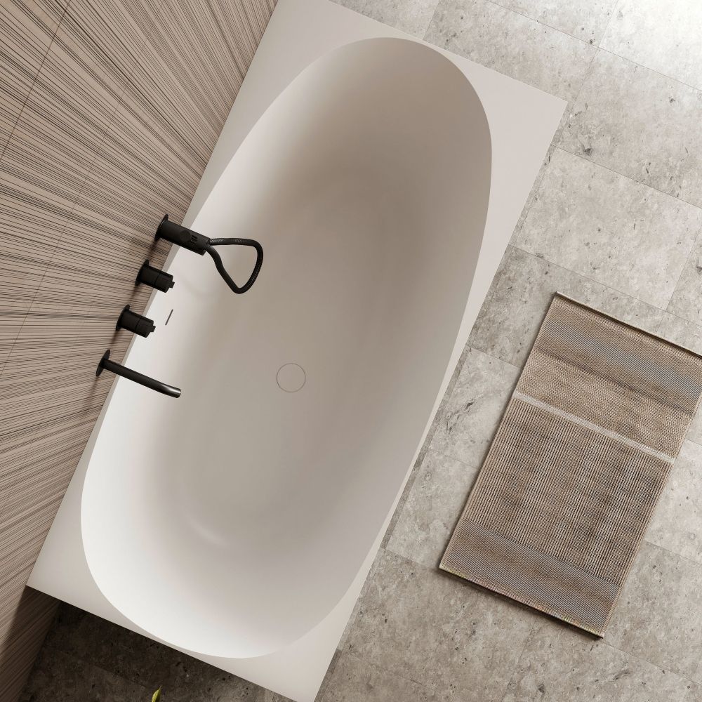 cassa multi fit bath, corner, back to wall & freestanding, gloss white 1400mm