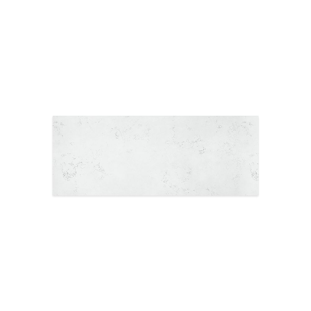 bianco marble silica free stone top, rectangular full depth, 1500mm