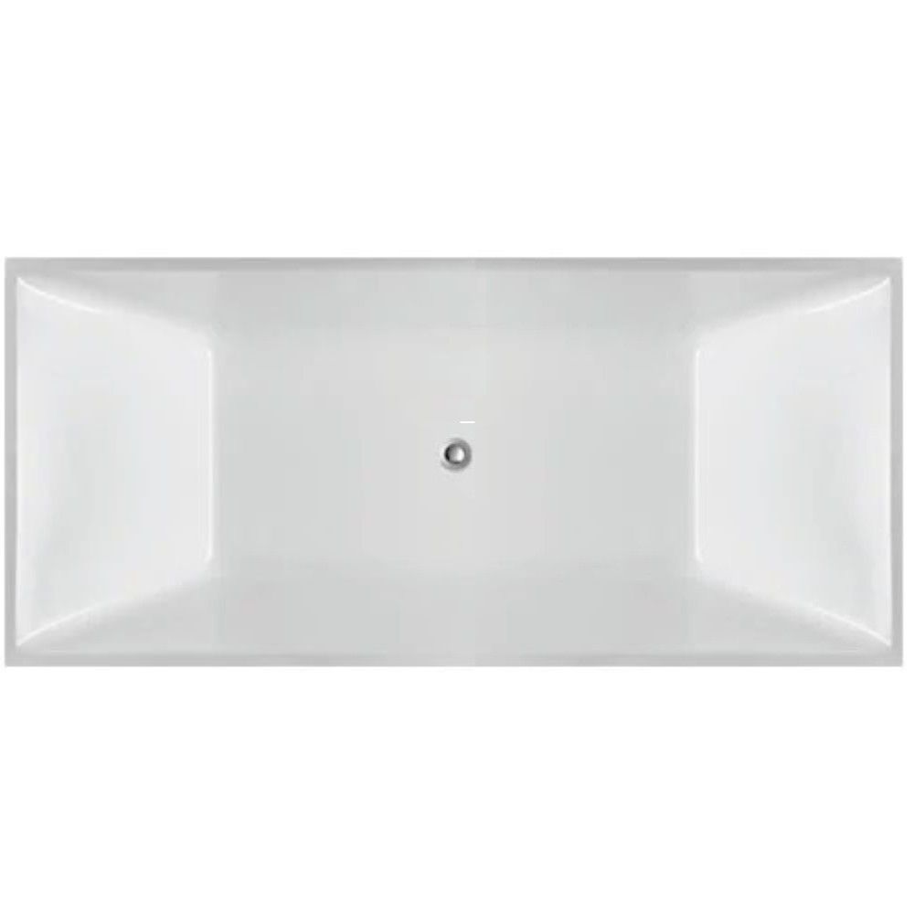 theo multi fit freestanding bath, gloss white 1300mm overflow
