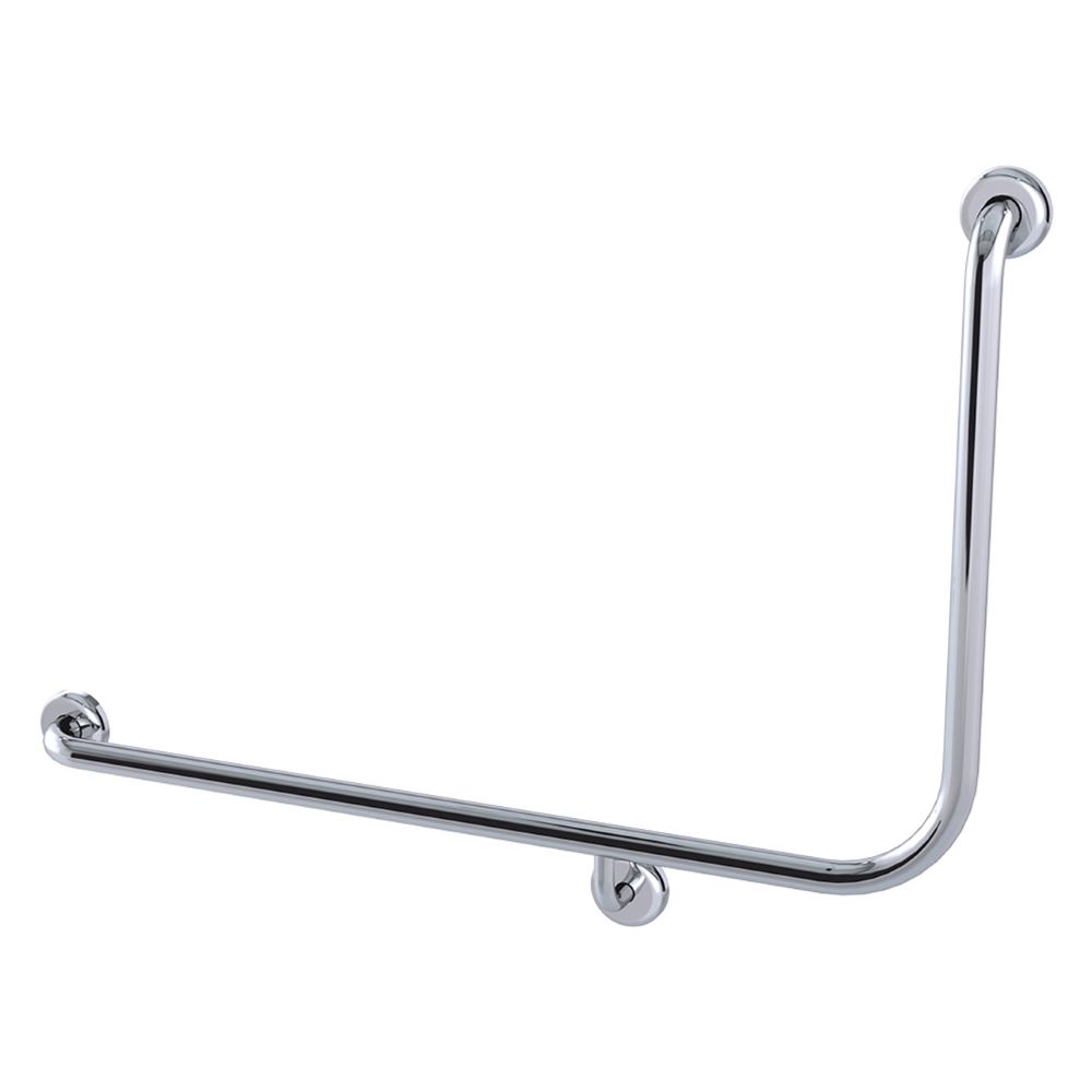 clam® flange 90° left hand accessible grab rail 960mm x 600mm