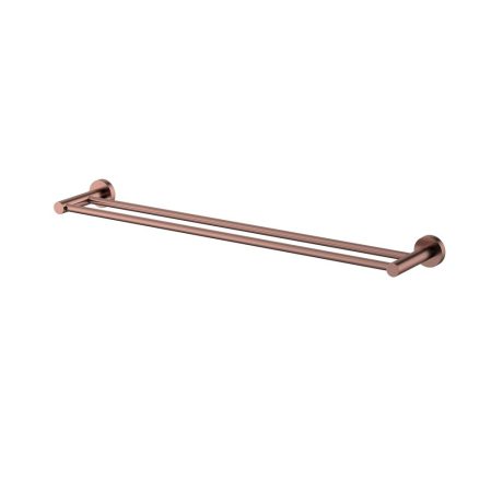 mirage double towel rail 600mm, champagne