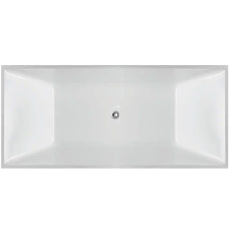 theo multi fit freestanding bath, gloss white 1400mm overflow