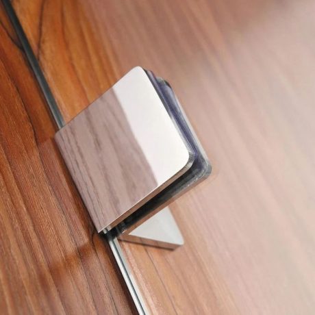 frameless curved corner single panel ub shower screen, brushed nickel 1200mm