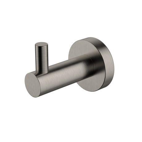mirage single robe hook, pvc brushed nickel