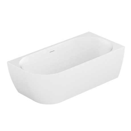 glacier right corner bath, gloss white 1500mm