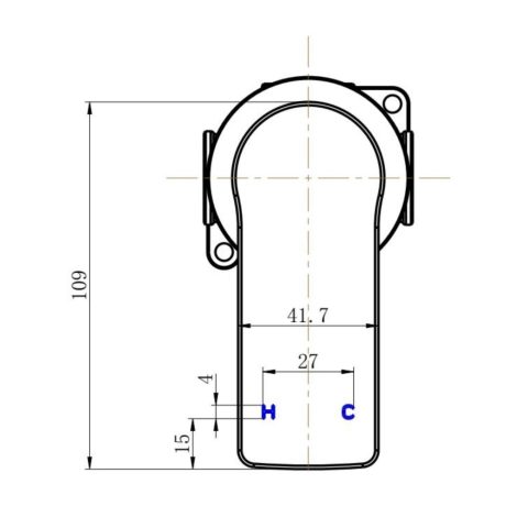 nova shower mixer trim kit only, pvd brushed nickel