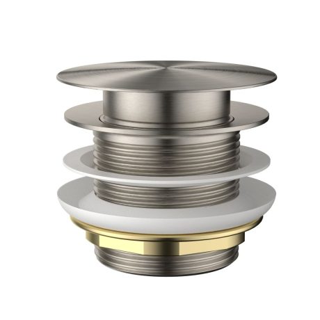 modern national bath pop up waste 40mm, pvd brushed nickel